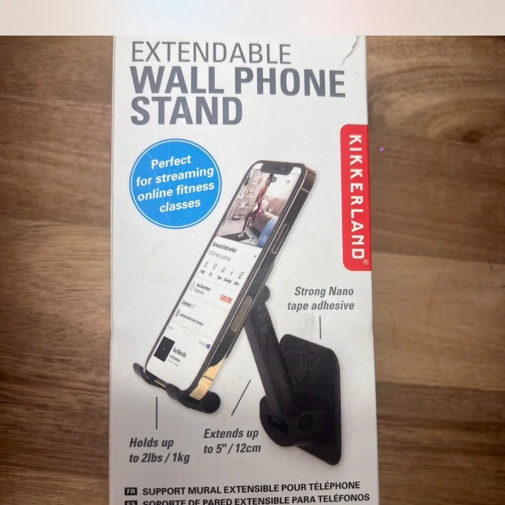 Kikkerland Black Extendable Phone Holder